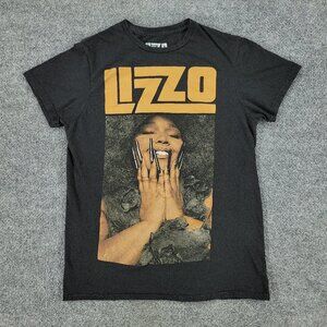 Lizzo Shirt Men's Small Black Hip Hop Rap Music Graphic Crew Neck Short Sleeve
